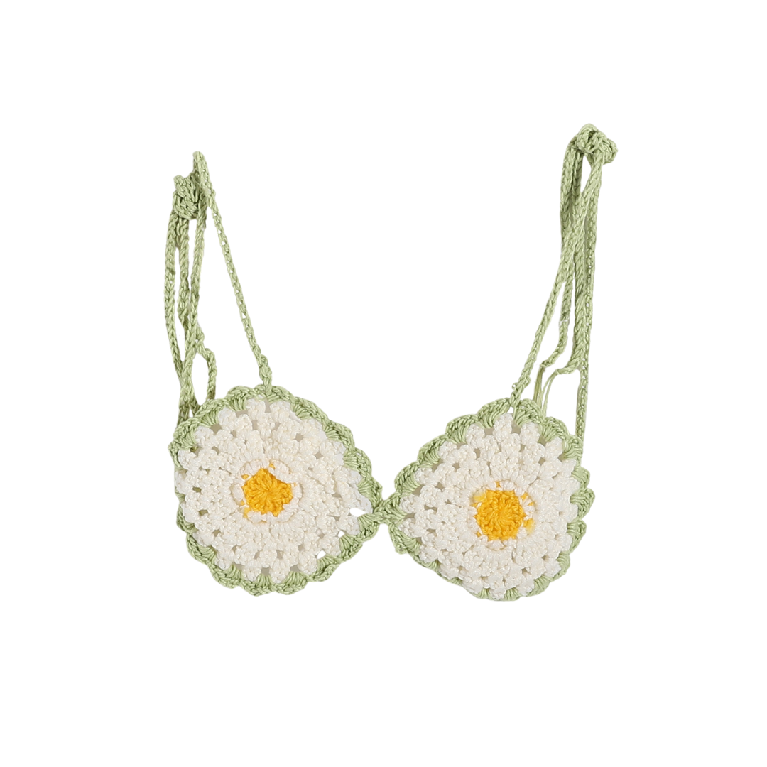 Crochet Halter Fringe Top